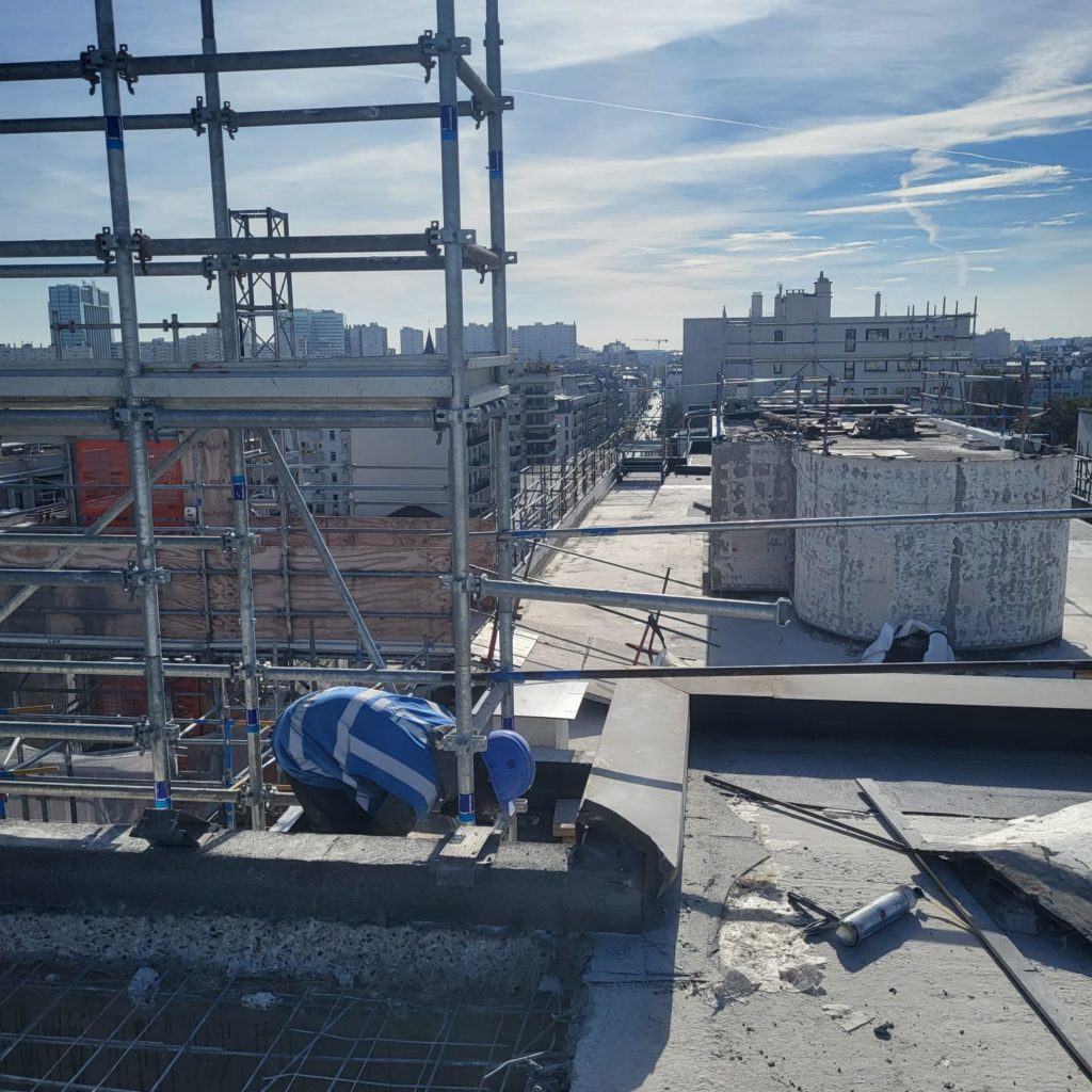 entreprise d'intérim sur le chantier Guerlain à levallois